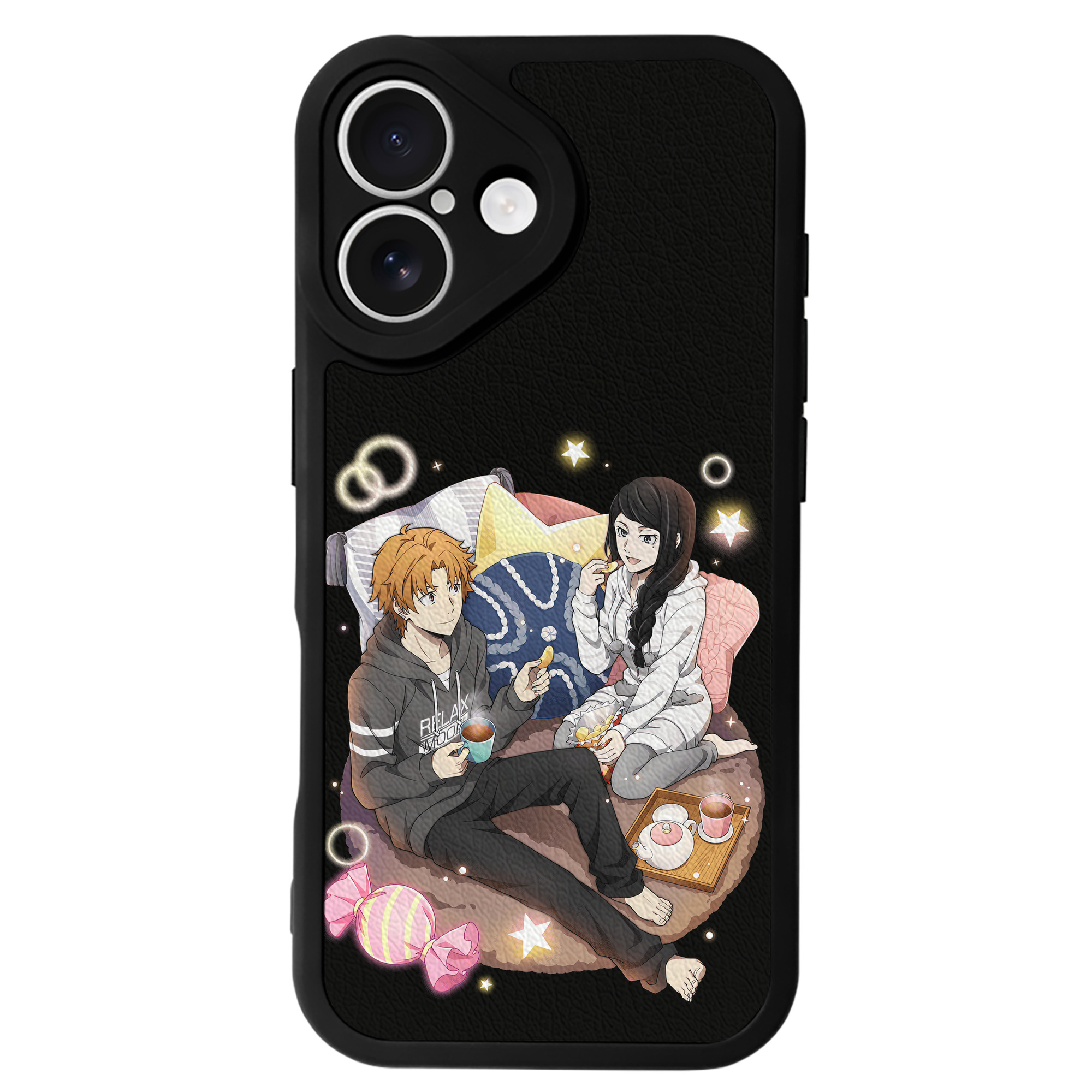 （画像用） 文豪ストレイドッグス Bungo Stray Dogs 【iPhone 16シリーズ対応】シリコンスマホケース（レザー調） 材質：シリコン